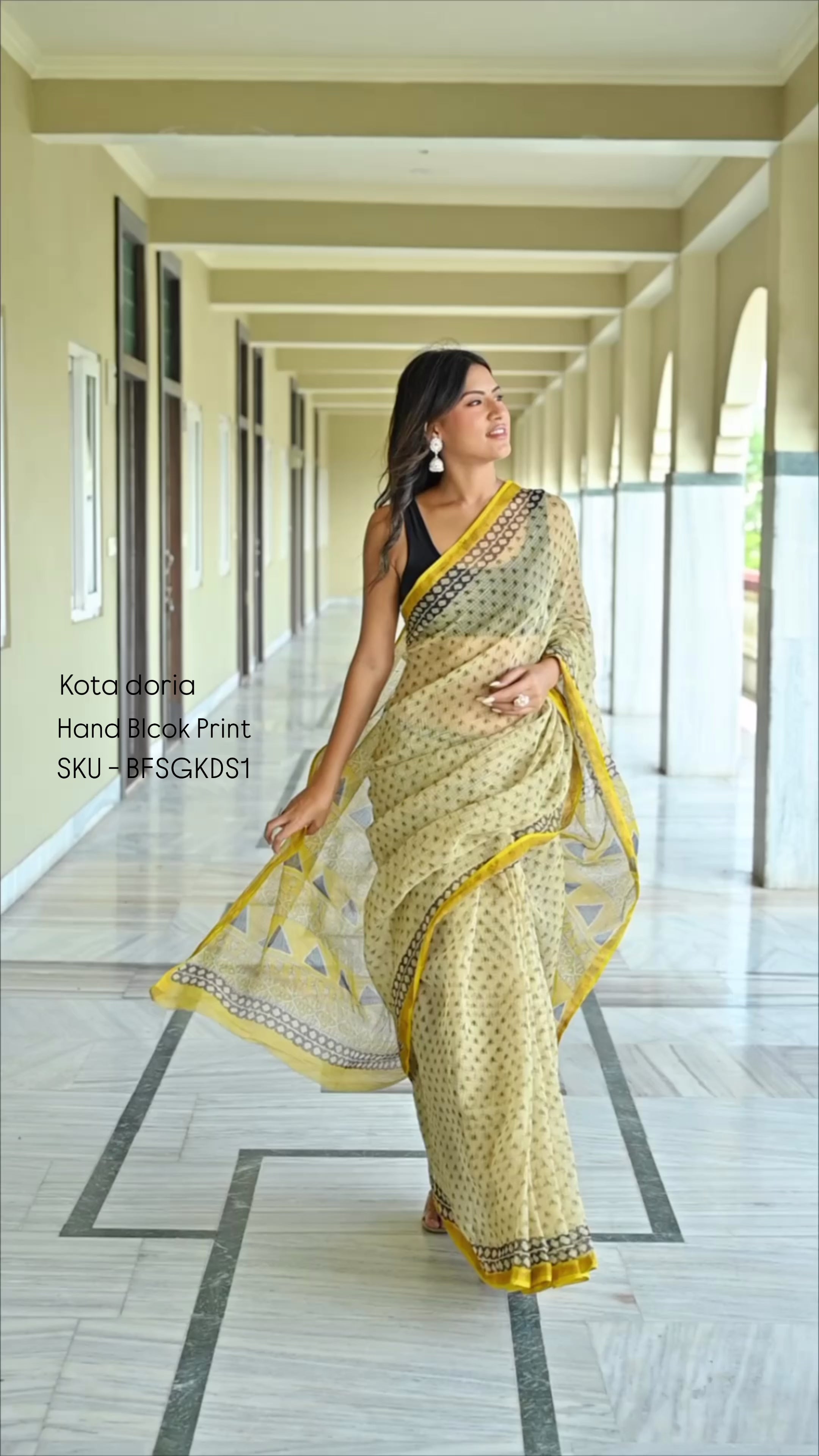 Kota Doriya Silk Saree With Blouse Piece - BFSGKDS1