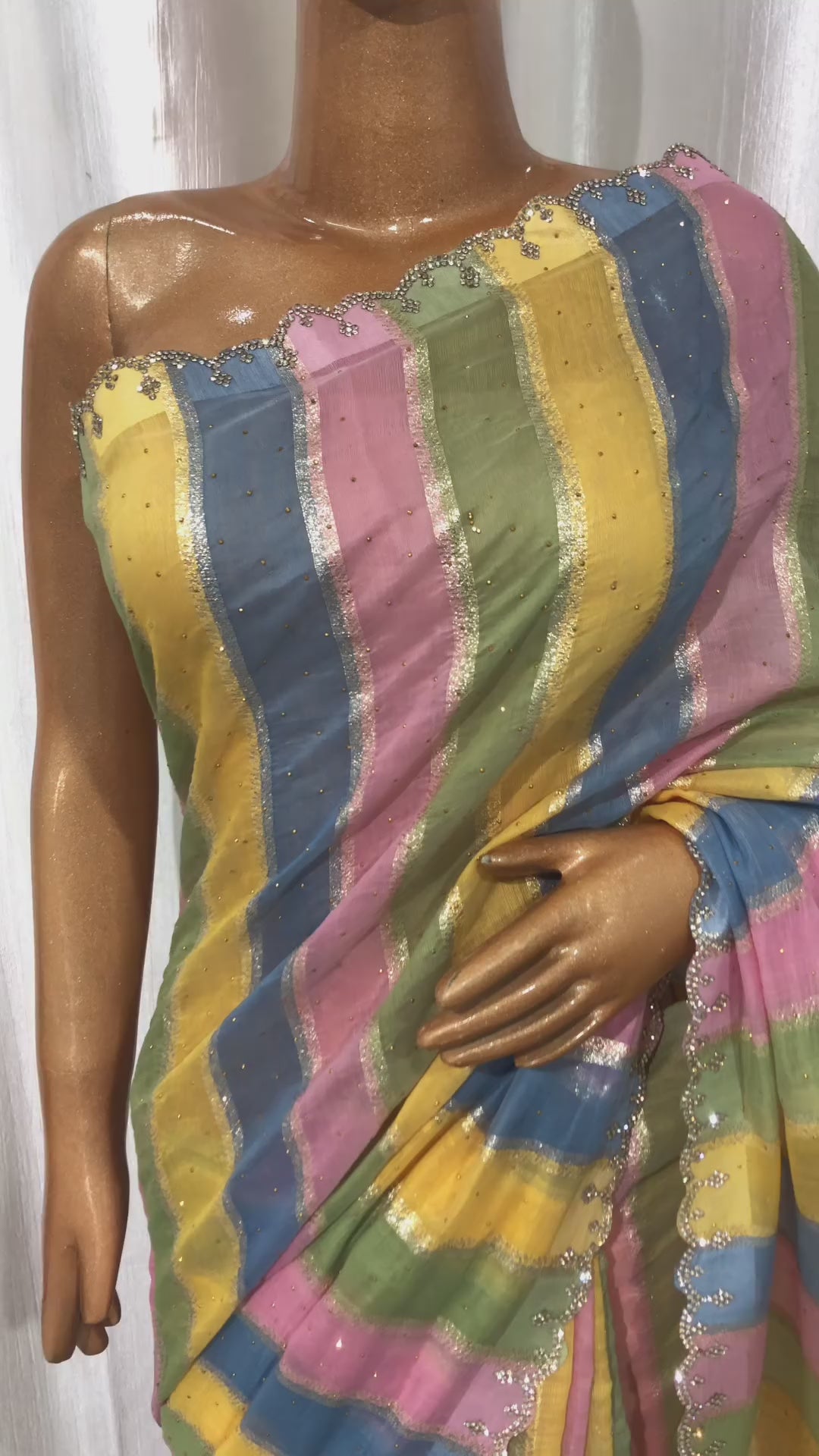Rainbow Cotton Saree - BFSLA103